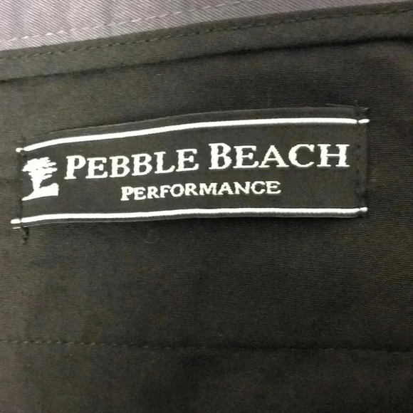 PEBBLE BEACH PERFORMANCE MENS SIZE 24x 30 PANTS GRAY POLYESTER SPANDEX… - Picture 9 of 11